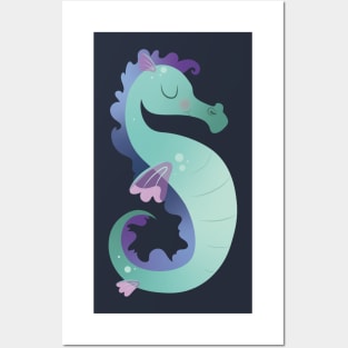 Animal Alphabet S - Seahorse Posters and Art